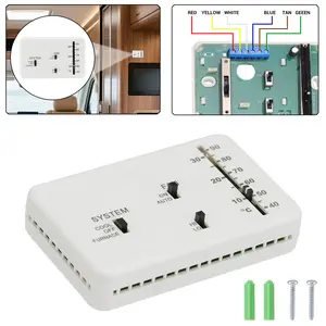 Replacement for Dometic 3106995.032 RV Thermostat | Direct Fit for Duo-Therm | Only for Heat/Cool Camper (White)