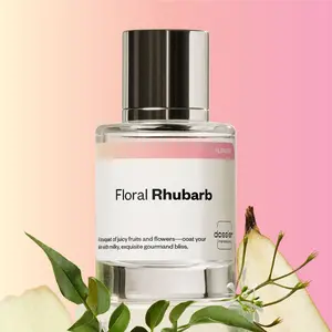 Floral Rhubarb, Dossier, Women Perfume, Eau de Parfum, 50ml, Rhubarb, Orange Blossom, Peach, Milky Accord, Cedarwood, Musk