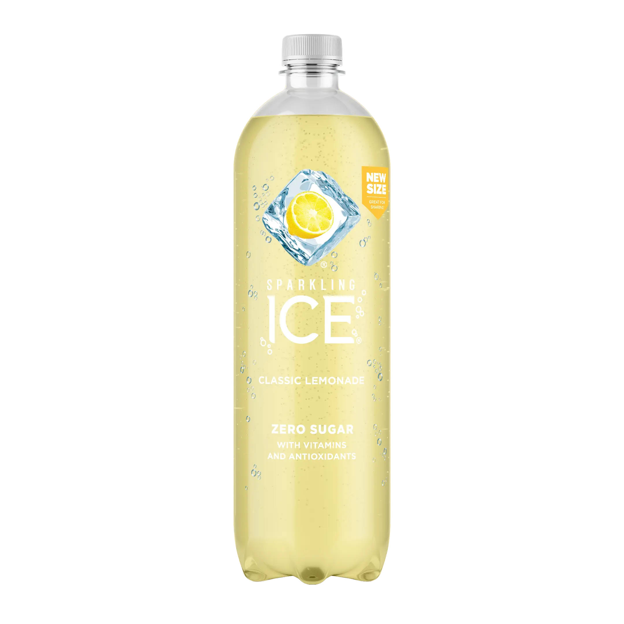 Sparkling Ice Flavored Sparkling Water, Lemonade, 1 Liter (Pack of 6)