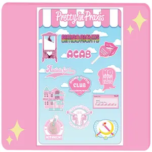 Pretty in Praxis Sticker Sheet