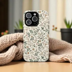 For IPhone 17 Case, Vintage Floral Cottagecore Wildflower, Botanical Aesthetic Tough Case Gift for Her for IPhone 16 15 14 13 12 11 Pro Max Plus