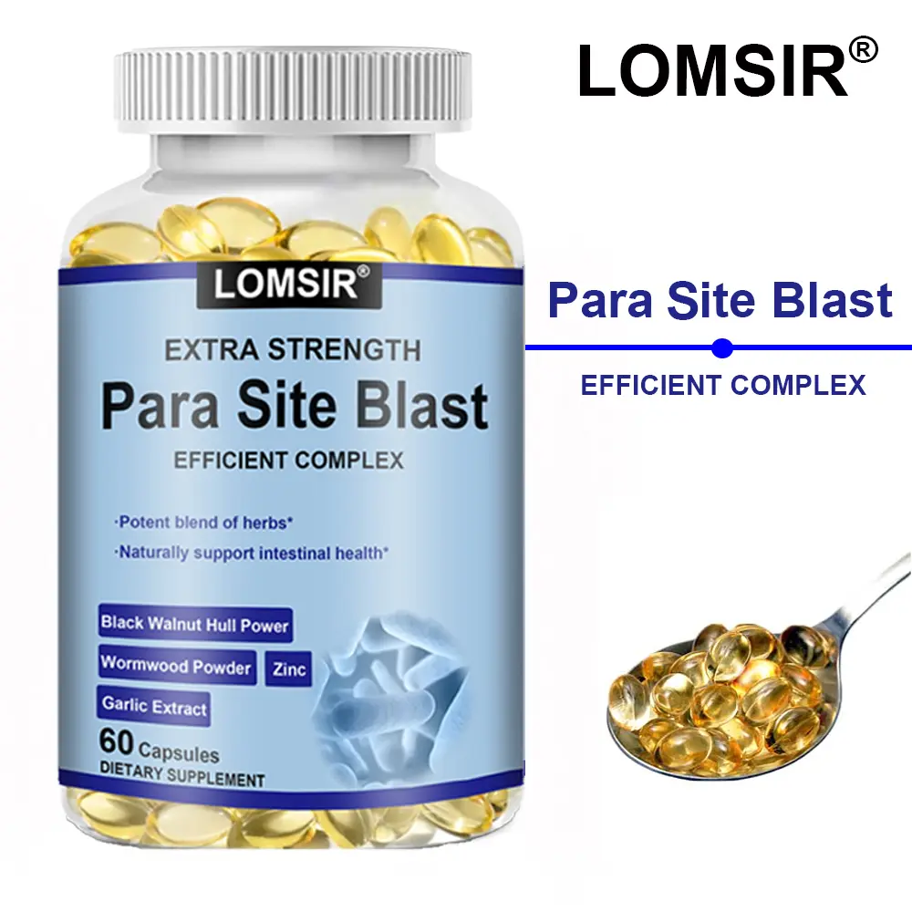 Premium Para Site Blast - Intestine Health with Black Walnut, Wormwood Powder & More - Colon Health - 60 Softgels