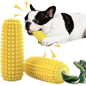 Toys for Aggressive Chewers,Corn Interactive Squeaky  Toys for Puppy Medium Breed,Tough Rubber    Toys