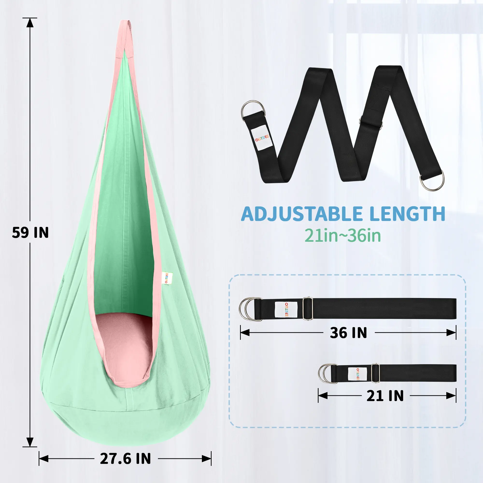 Macaron Light Green Without Lights