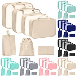 AZMT/7PCS suitcase packaging cube travel luggage storage bag, travel essentials luggage storage box, home&life, storage&storage, storage bag, luggage and travel essentials, laundry bag. Different sizes can store classified clothes
