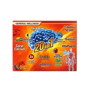 Hierro 20 en 1 Antioxidants Formula Mejorada with  & 10 Microbotellas