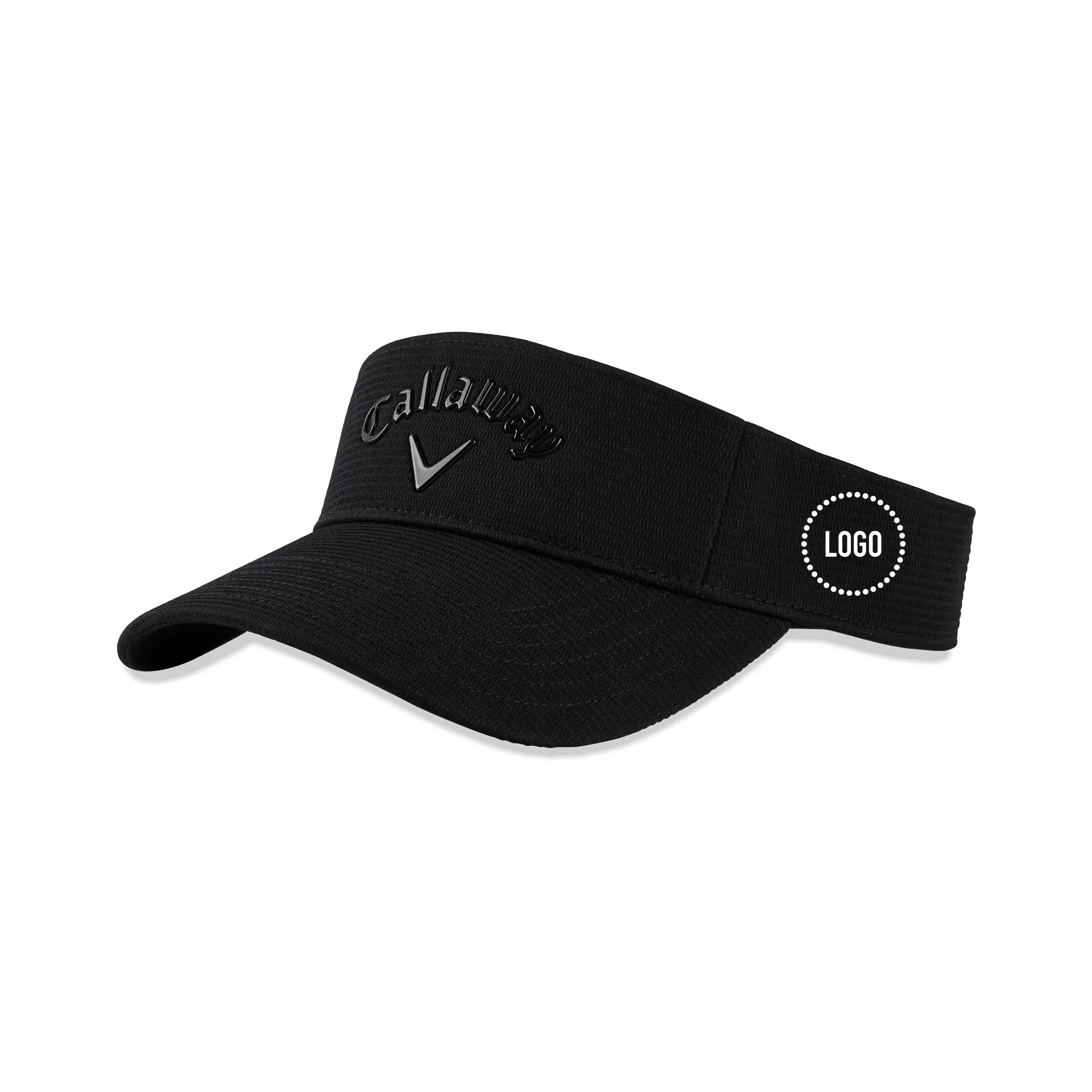 Callaway Golf Liquid Metal Logo Visor in Black | Size: Adjustable