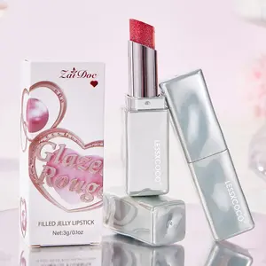 Dual-Tone  Lipstick - Creamy, Glossy, Rich Color, Perfect for Daily Glam Lipgloss Makeup Cosmetic