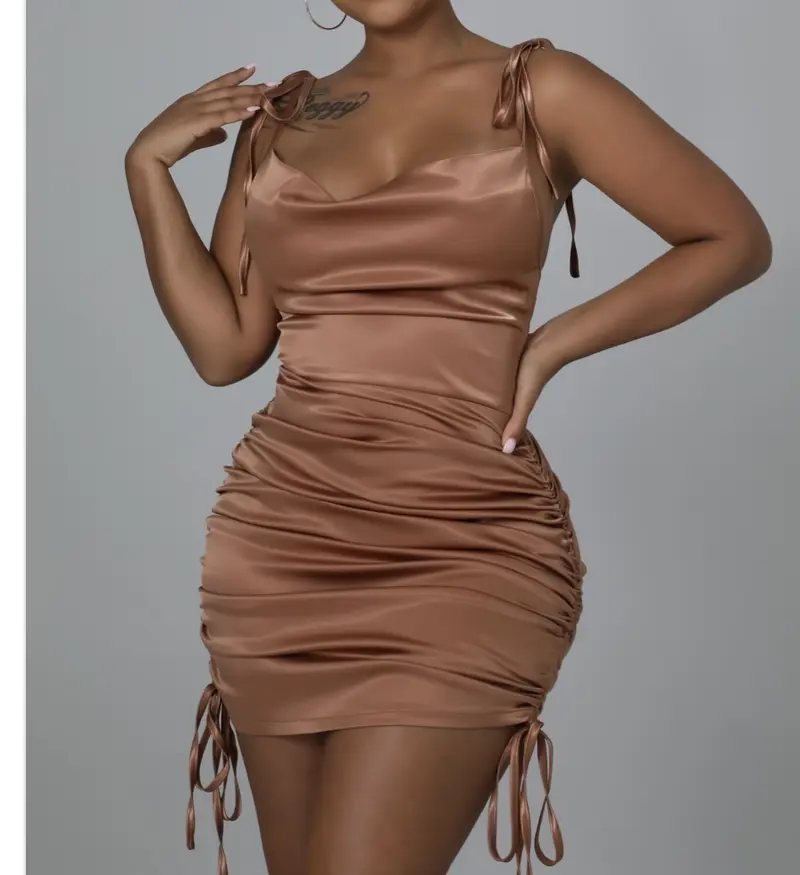 Brown sexy dress
