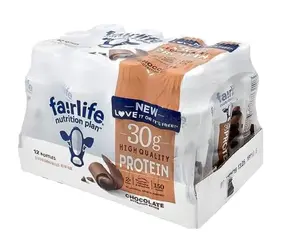 Fairlife  30g Protein Shake, Chocolate 11.5 fl. oz., 12 pk. nutrition