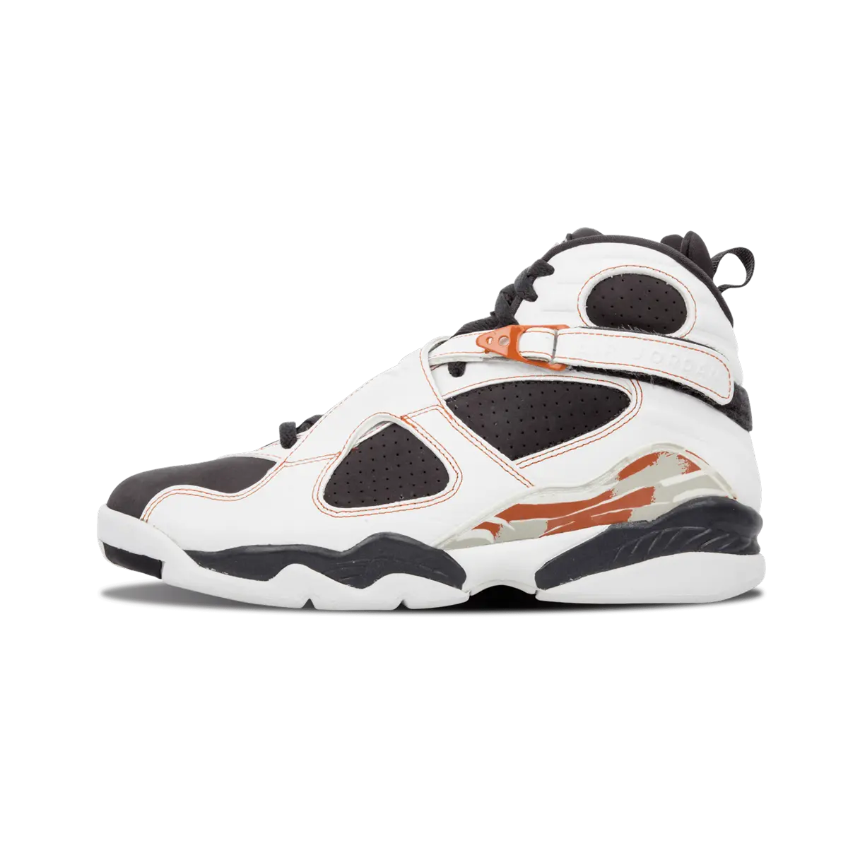 Air Jordan 8 Retro LS "WHITE / ANTHRACITE - DARK ORANGE" 317258 104