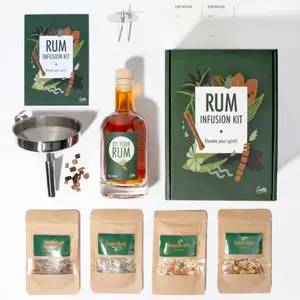 CRAFTLY Rum Infusion Kit | Create Bold, Flavorful Cocktails with Our DIY Infusion Set | Great for Rum Lovers at Home