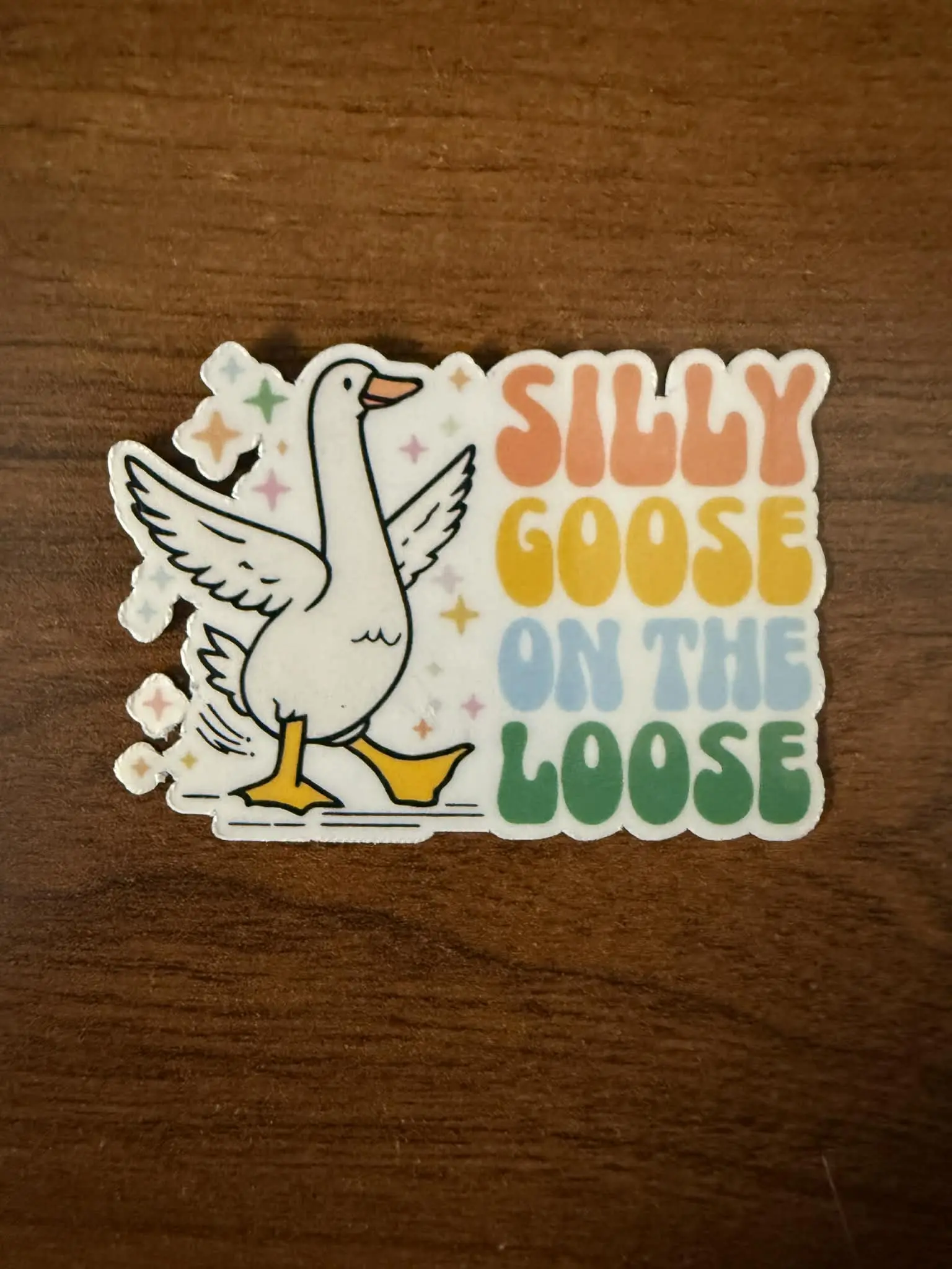 Silly Goose on the loose sticker (1 piece)