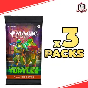 Magic The Gathering: Teenage Mutant Ninja Turtles Play Booster Pack x3