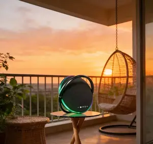 Harman Kardon Bluetooth Speaker with Cool Multi-Color Lights Satellite-Style Subwoofer Portable Audio System Full Bass