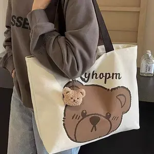 Tote With Zipper Structured Reusable Shopping Bag for Women - Practical & Secure Casual Design