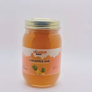 Douceur Bakay Pineapple Jam - 100% Natural, No Preservatives, Haitian-Style Fruit Spread, Rich in Citrus Flavor, Perfect for Breakfast & Desserts
