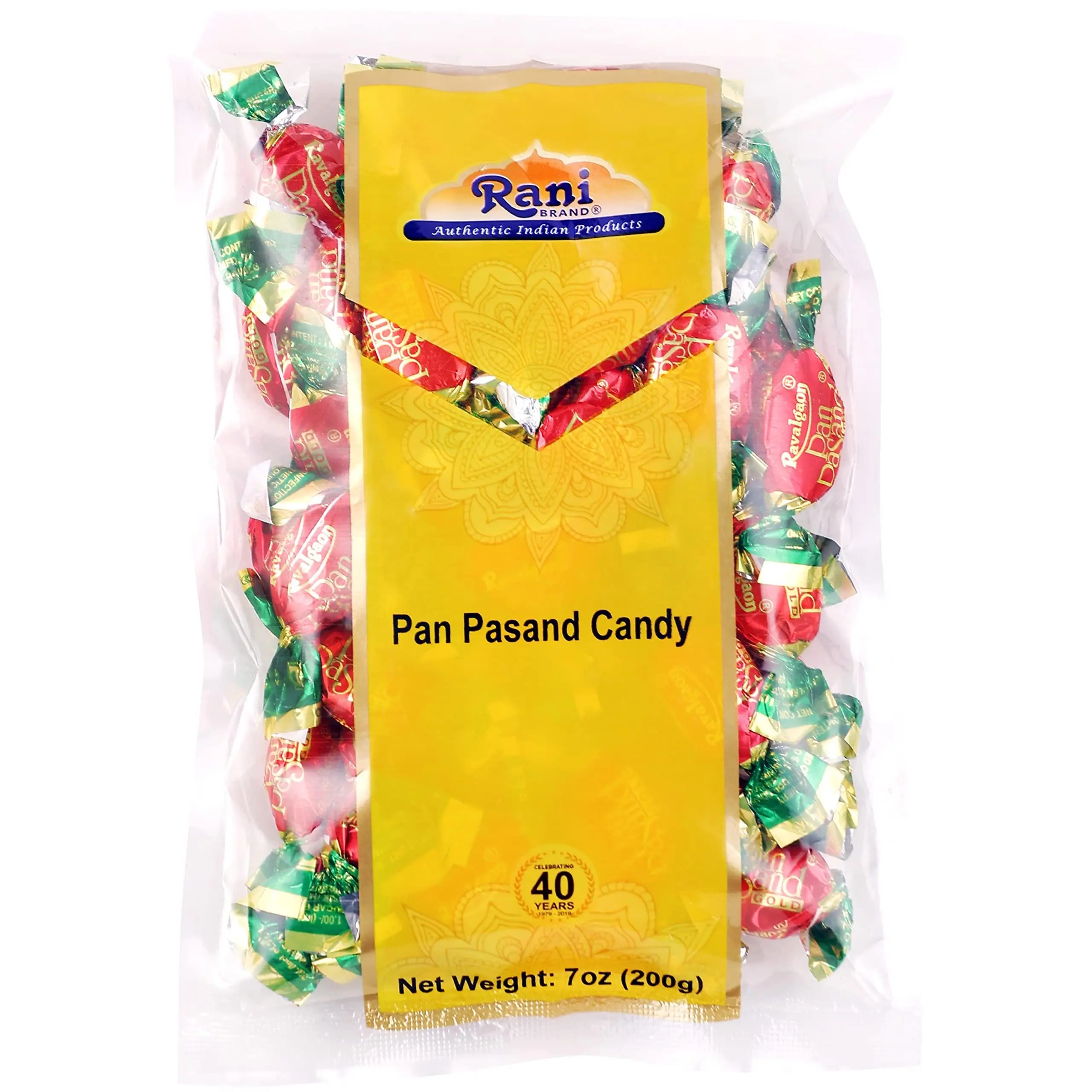 Rani Pan Pasand Candy 7oz (200g) Individually Wrapped ~ Indian Tasty Treats | Vegan | Gluten Friendly | NON-GMO | Indian Origin