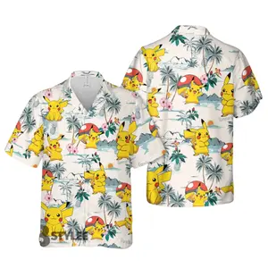 P0kemon Tropical Hawaiian Shirt, Anime Merch Clothes Unique Gift For Men Women Fans