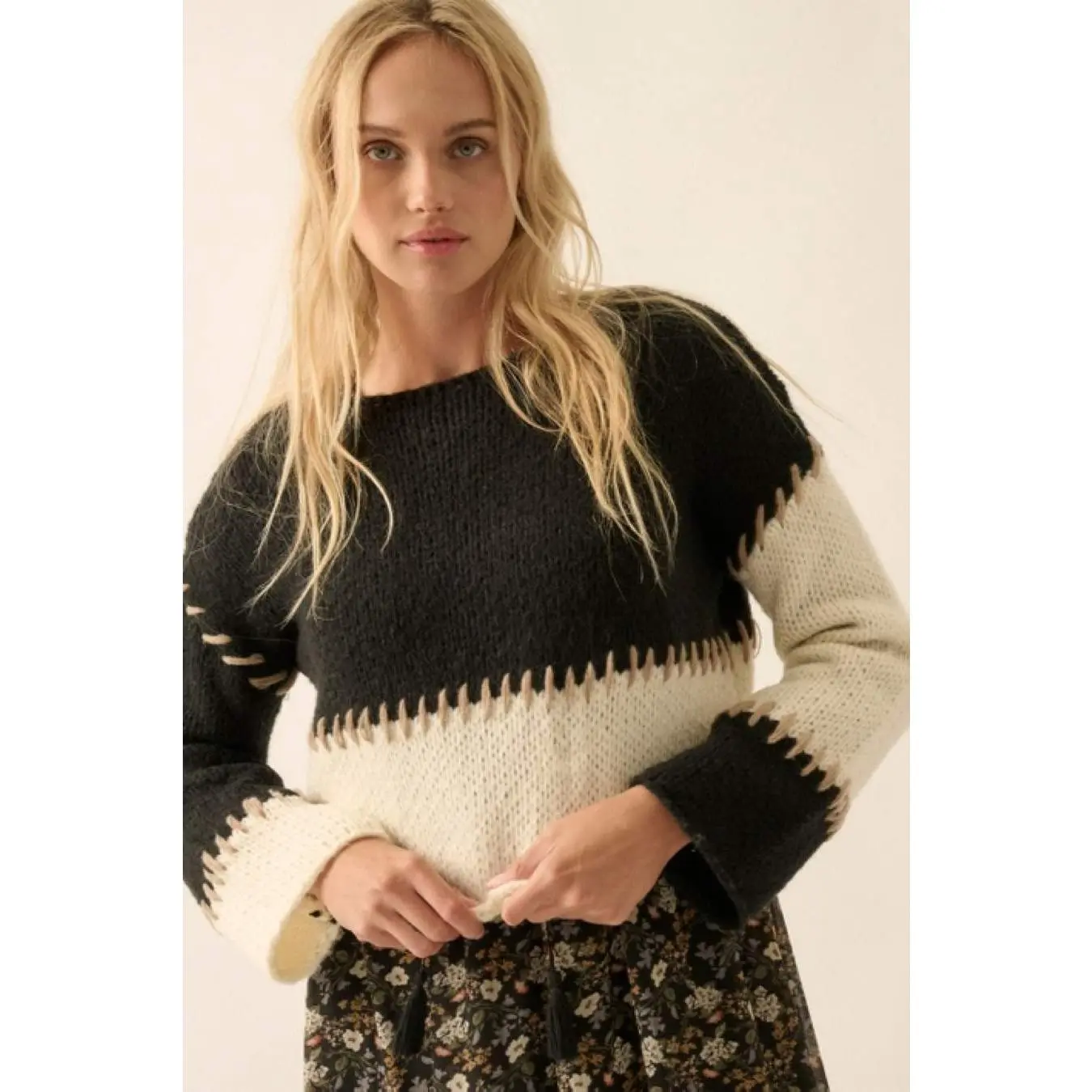 Stitch Block Sweater