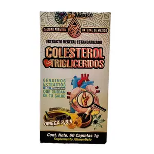 Colesterol y Triglicéridos 60 tabletas. Vitamin Healthcare Supplement