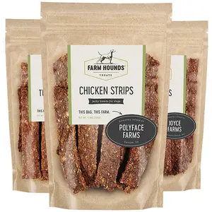 Farm Hounds Strips: All-Natural Nutritous Treats for Your Dog - High-Protein, Free of Salt & Sugar - Transparently Sourced
