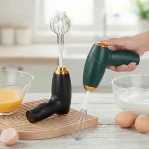 USB- Electric Hand Mixer with 2 Mixing Heads - 3-Speed Speeds, Rechargeable, Lightweight & Compact for Baking, Whisking Eggs, Cream, Smoothies - Suitable for Home, Cake Decorating (USB) Handheld Mixer