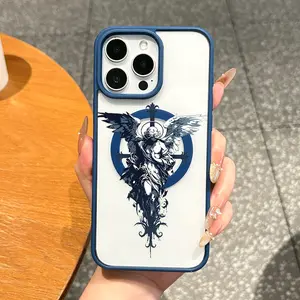 Premium Magnetic Case for iPhone11/12/13/14/15/16/17/promax Gothic Angel Cross MagSafe Ready,Anti-Fall,Ultra-Thin Design|Perfect for Everyday Use