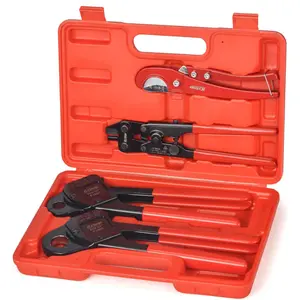 iCrimp PEX Crimping Tool Set with PEX Crimper, Tubing Cutter, Removal Tool for 1/2" & 3/4" Copper Crimp Rings, IWS-1807CN