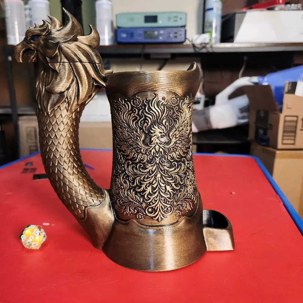 Pheonix Dice Roller and 12 oz Can Holder Dice