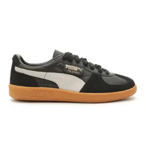 PUMA Mens Palermo Leather Lace Up Sneakers Shoes Casual - Black PUMA Mens Palermo Leather Lace Up Sneakers Shoes Casual - Black