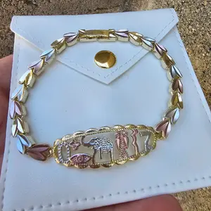 De la suerte gold plated bracelet