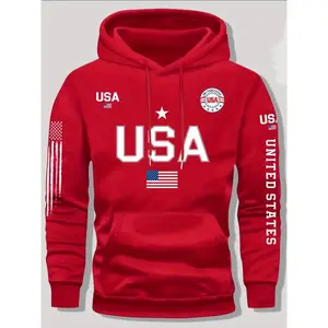 American Retro Patriotic Hoodie, Eye-Catching Choice for Daily Streetwear