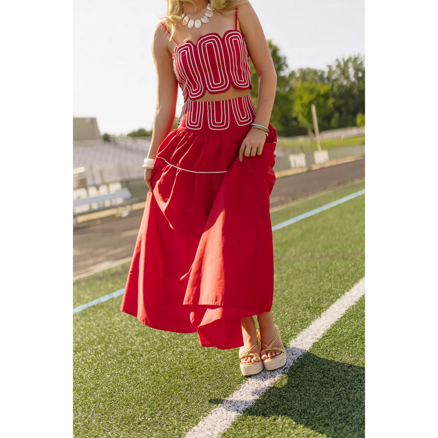 Take Me to the Tailgate Skirt