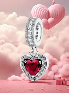 Heart & Star Design Charms, Colorful Beaded Pendant Charm, Fashion Accessories for Bracelet & Necklace Making, DIY Jewelry Accessories for Women & Girls