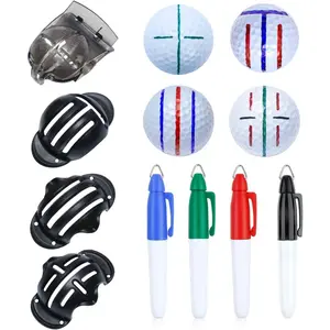 Precision 8 Pack Golf Ball Marker Golf Ball Line Drawing Marker 4Golf Ball Liner Golf Ball Marking Tool Golf Accessories Golf Ball Alignment Marking Tool