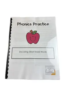 Faith in Literacy Phonics Decoding Practice Spiral Notebook - Learning Materials with Interactive Activities for Mastering Word Decoding, Preschool Alphabet Teaching Tool