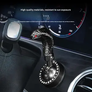 Car Dashboard Alloy Key Start Cover, Creative Snake Head Ignition Starter Parking Rod, Car Interior Accessories, Boujee Car Accessories, Dashboard Accessory, Perfect Gift, Four Colors Available