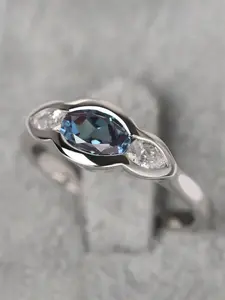 1 PC Classical Cubic Zirconia Ring For Women For Wedding Engagement Party Jewelry Valentine's Day Gift Teardrop Bridal Rings