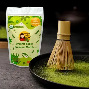 Super Premium Matcha - Large Size 2025 Organic Superfood with 60 Servings Per Pouch High Grade Antioxidant Rich Smooth Nutty Taste
