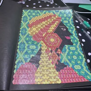 Detachable Sharing 100 Quest Numbered Color by Number Adult Coloring Book - 1 Count Art Craft Paper with Colorful Designs for Coloring and Drawing Activities