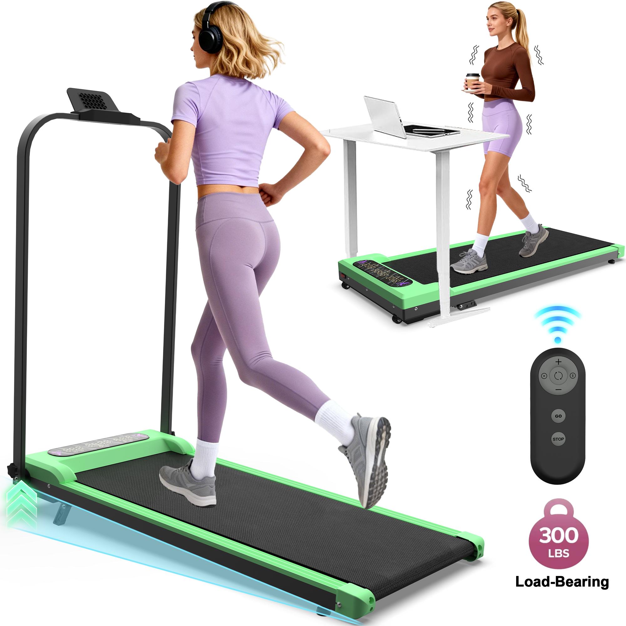 【KINMAC】Foldable Treadmill with Handle Bar & Incline 2 in 1 Upgrade Portable Under Desk Walking Pad Vibration Pad Remote Control for Home Office Small Spaces 【KINMAC】Foldable Treadmill with Handle Bar & Incline 2 in 1 Upgrade Portable Under Desk Walking Pad Vibration Pad Remote Control for Home Office Small Spaces