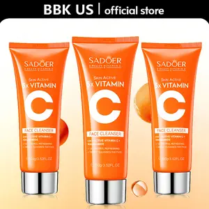 【BUY 1 GET 2 FREE】5X Vitamin C Face Wash with Niacinamide &CentellaAsiatica 100g Gently Shrinks Pores,Refreshing OilControl, Improves Dull Skin skincare