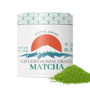 Uji Matcha 1.06oz/30g Tin - Authentic Japanese Stone-Ground Green Tea Powder for Latte & Baking