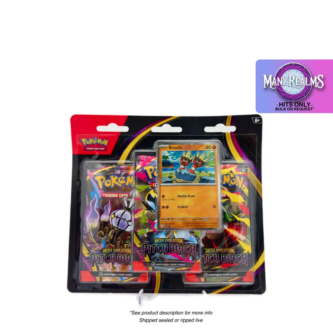 Pitch Black Pokemon 3-Pack Checklane Blister