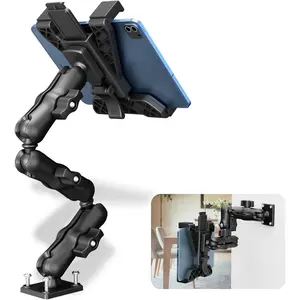 OHLPRO Heavy Duty Tablet Holder for Truck, iPad Holder for Car Drill Base, 360°Adjustable 3-Stage Arm Car Mount for All 7" - 11.5" iPad Pro,Mini,Samsung Tab, Nexus, Great for Desks, Wall, Businesses