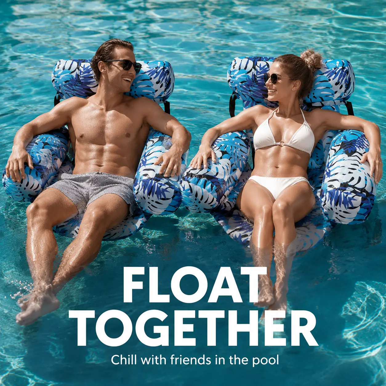 Inflatable Pool Floats Adult, 2 Packs / 1 Pack Floating Lounge Chairs,Blow up Pool Noodles for Adult,Ideal for Summer Pool Parties, Beach & Lake Relaxation
