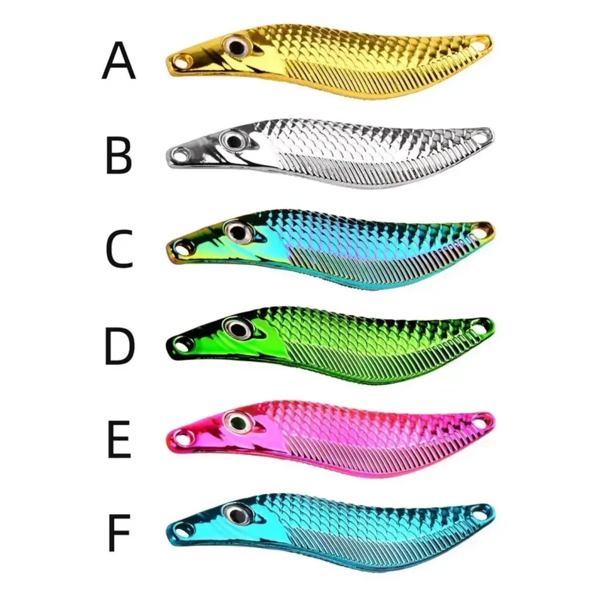 Aorace Metal VIB Leech Spinners Spoon Lures 7g-20g Artificial Bait With  Feather Hook Night Fishing Tackle for Bass Pike Perch - TikTok Shop