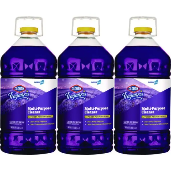 212 MAIN Multi-Surface Cleaner - 3 Large Size Bottles (175oz Total), Lavender Meadows Scent, Bleach-Free pH-Neutral Solution for Toilet, Commercial Facilities Use with Long-Lasting Odor Control