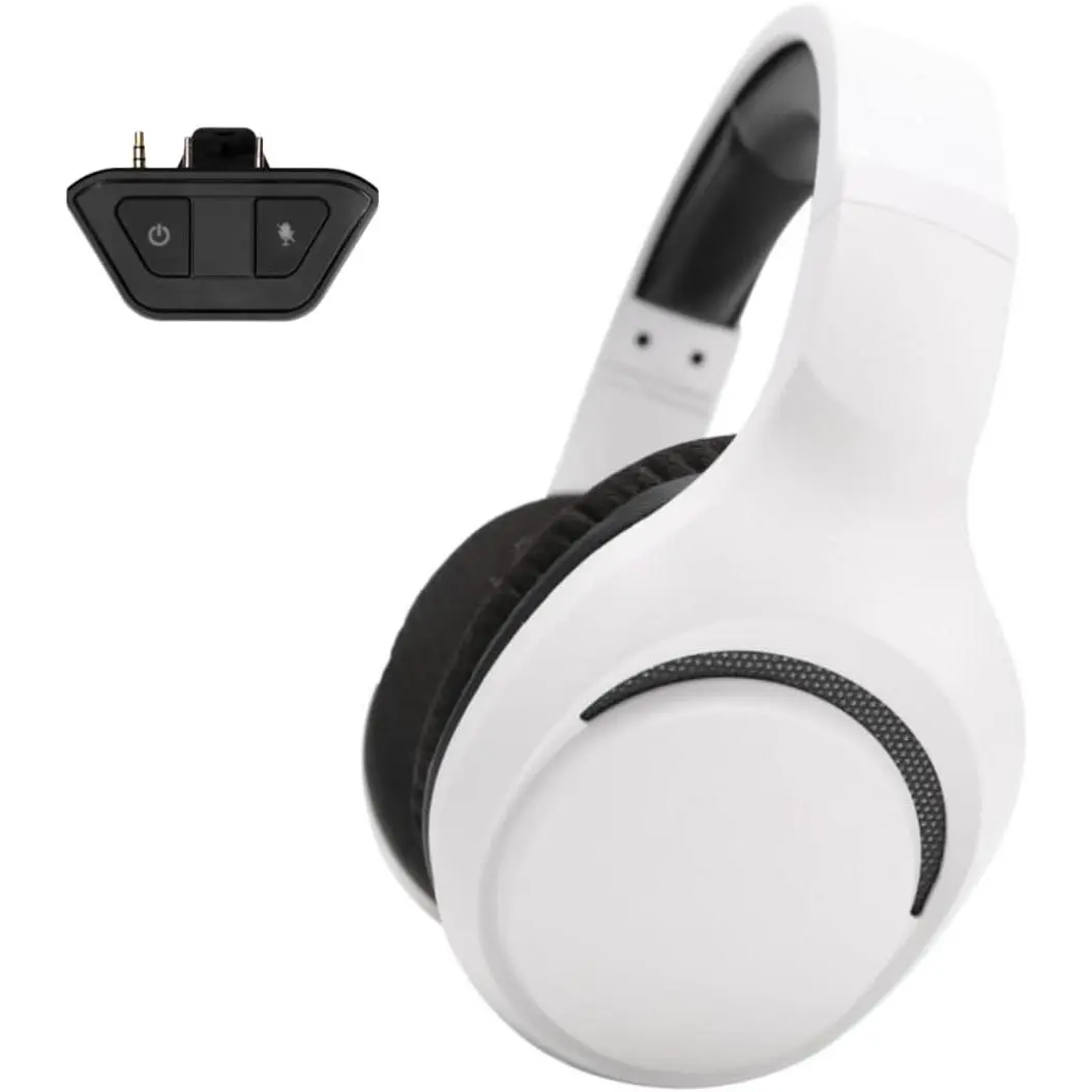 Wireless Gaming Headset with LED Lights, 2.4G-Bluetooth Dual Modes, Enhanced Bass Sound, Multi-Platform Compatibility (Xbox Series, PS5, Nintendo Switch, Personal Computers)